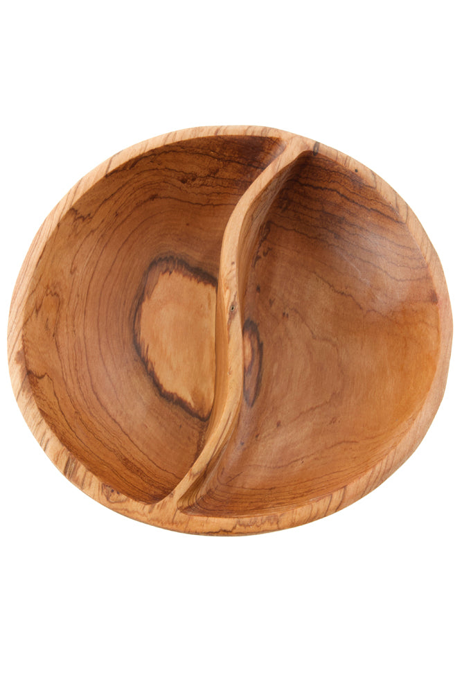 Wild Olive Wood Duet Serving Bowl