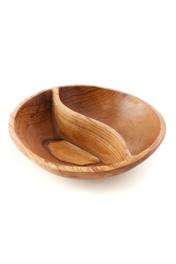 Wild Olive Wood Duet Serving Bowl