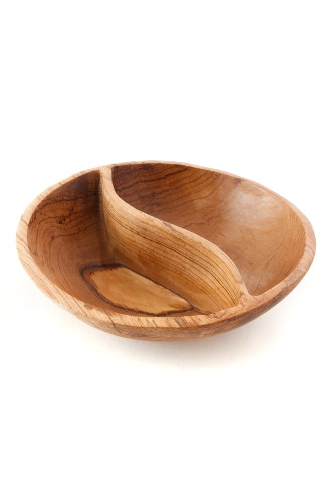 Wild Olive Wood Duet Serving Bowl