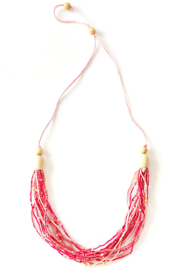 Compassion Multi-Strand Zulugrass & Acacia Wood Cause Necklace