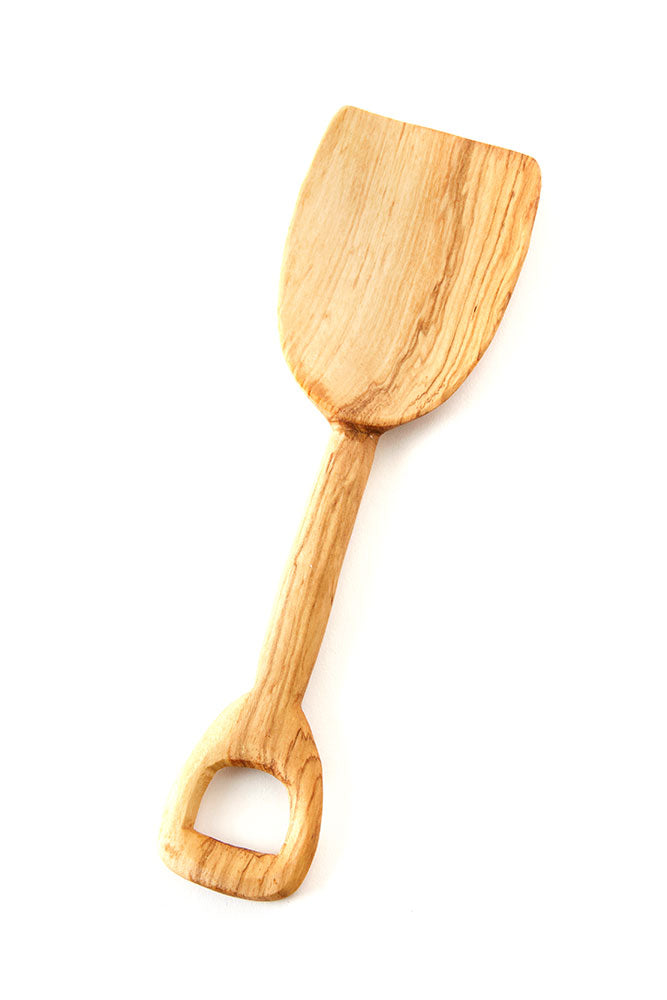 Medium Wild Olive Wood Bin Shovel