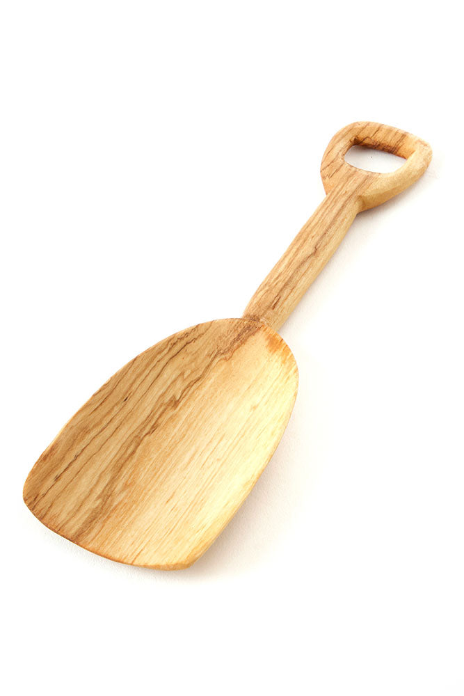 Medium Wild Olive Wood Bin Shovel