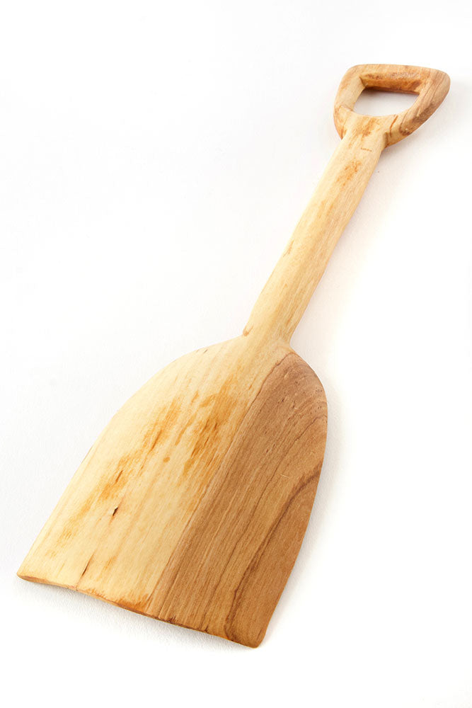 Large Wild Olive Wood Bin Shovel