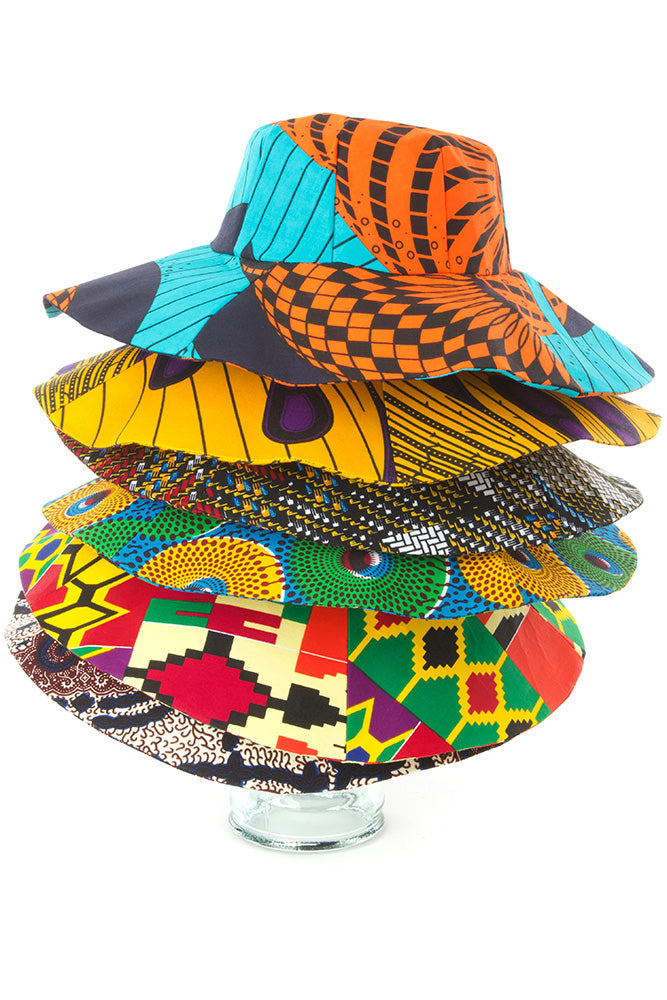 Ghanaian Ankara Cotton Sun Hats