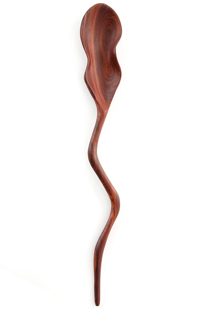 Zambezi Teak Winding River Elongated Serving Spoon