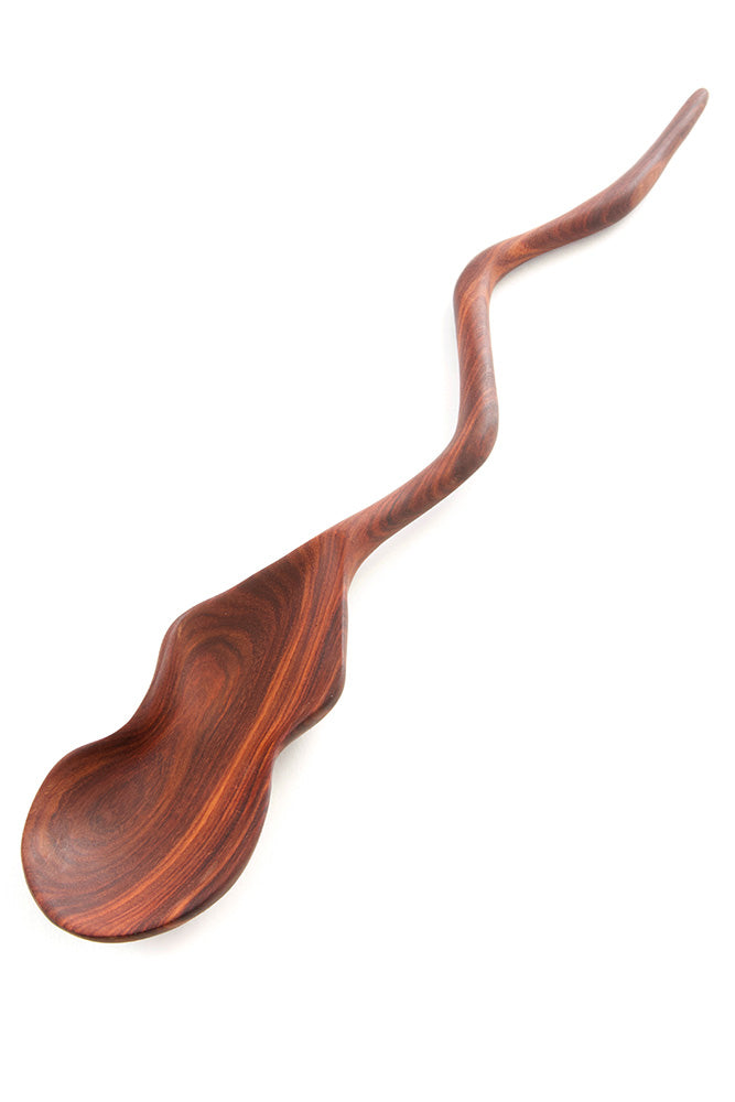 Zambezi Teak Winding River Elongated Serving Spoon