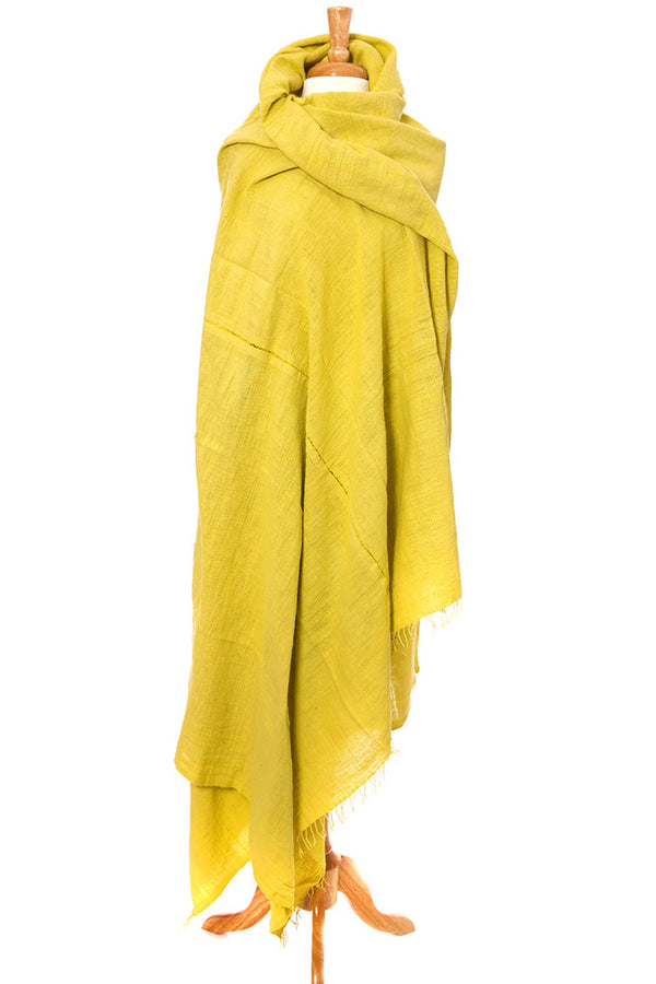 Lemon Ethiopian Cotton Gabi Body Shawl