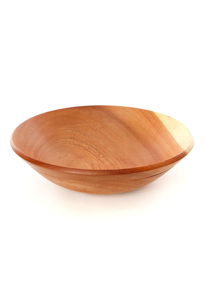 Large Mahogany Wood Salad Bowl