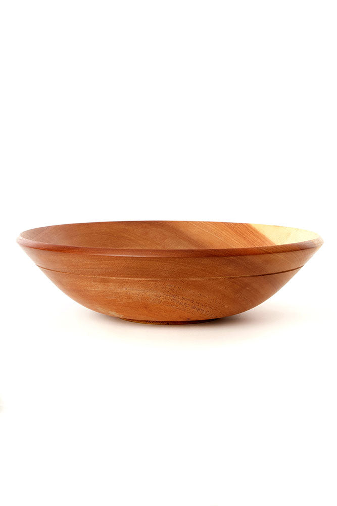 Large Mahogany Wood Salad Bowl