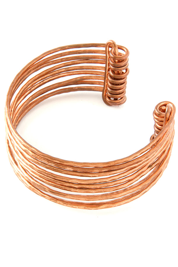 Stacked Copper Cuff Bracelet