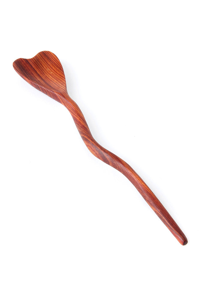 Zambezi Teak Winding River Heart Spoon