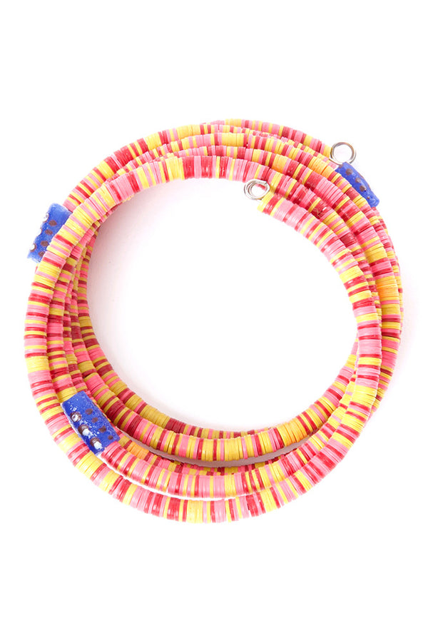 Citrus Splash Phono Disc Coil Bracelet