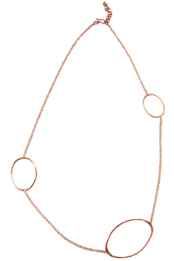 Solidarity Hammered Copper Necklace