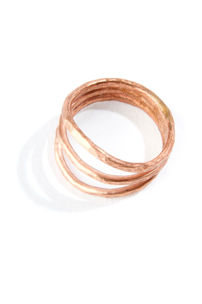 Kindred Hammered Copper Ring