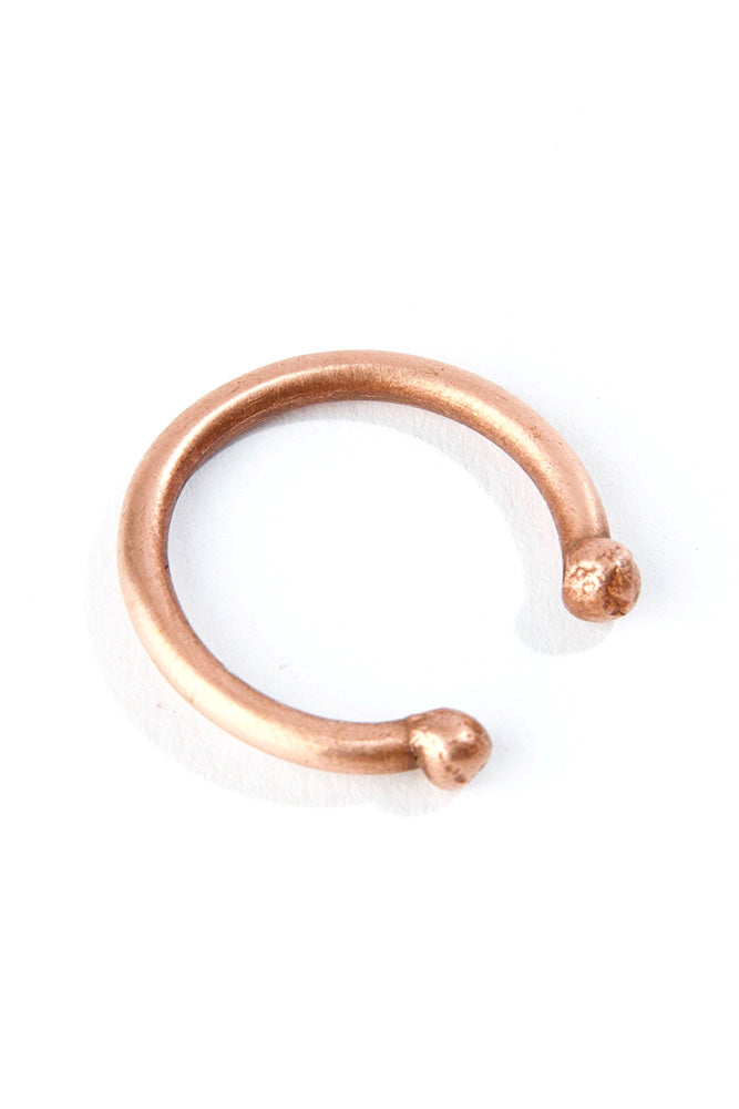 Come Together Hammered Copper Ring