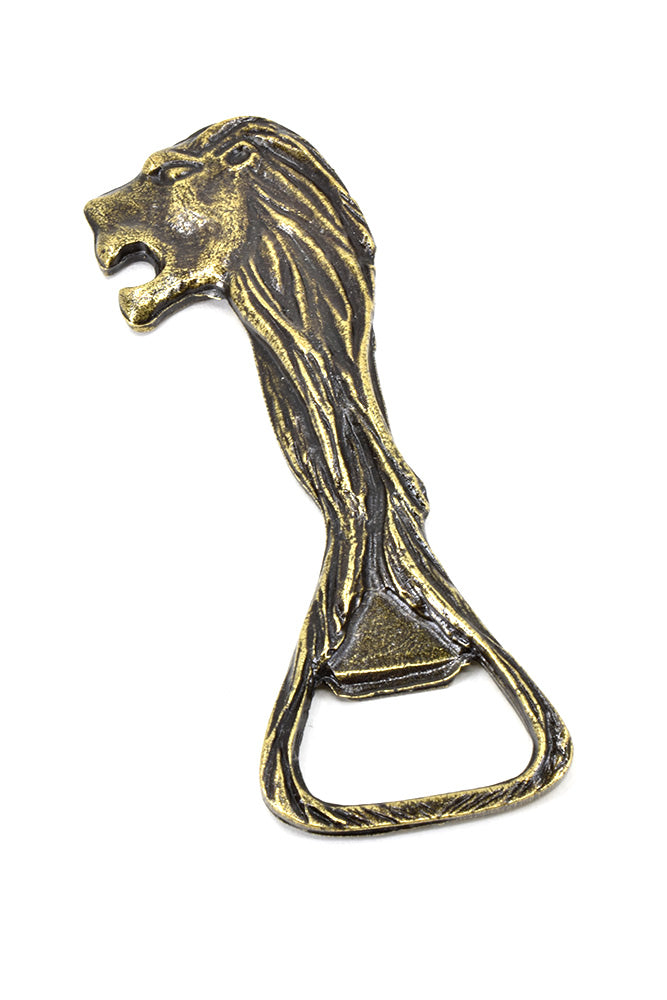 Regal Lion Brass Bottle Opener