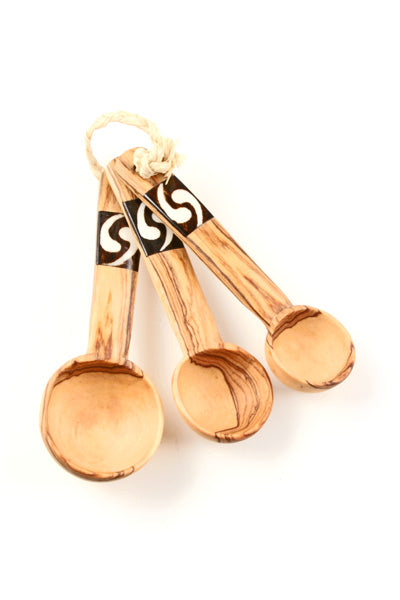 Set of 3 Measuring Spoons with Bone