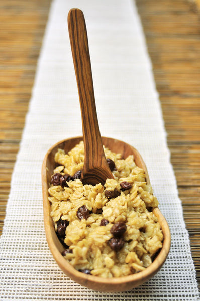 Set of 4 Wild Olive Wood Porridge Spoons