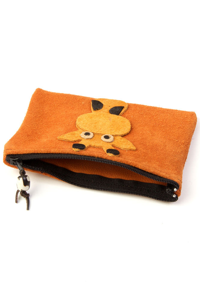 Suede Giraffe Coin Purse For Kids