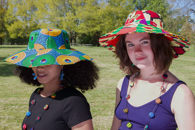 Ghanaian Ankara Cotton Sun Hats