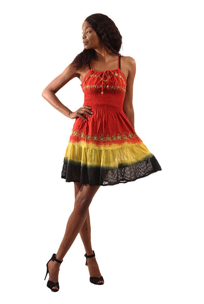 Short Rasta Mini Dress